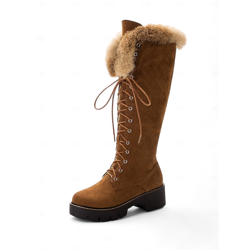 Aurelia | Cozy Lace-Up Knee-High Winter Boots 5