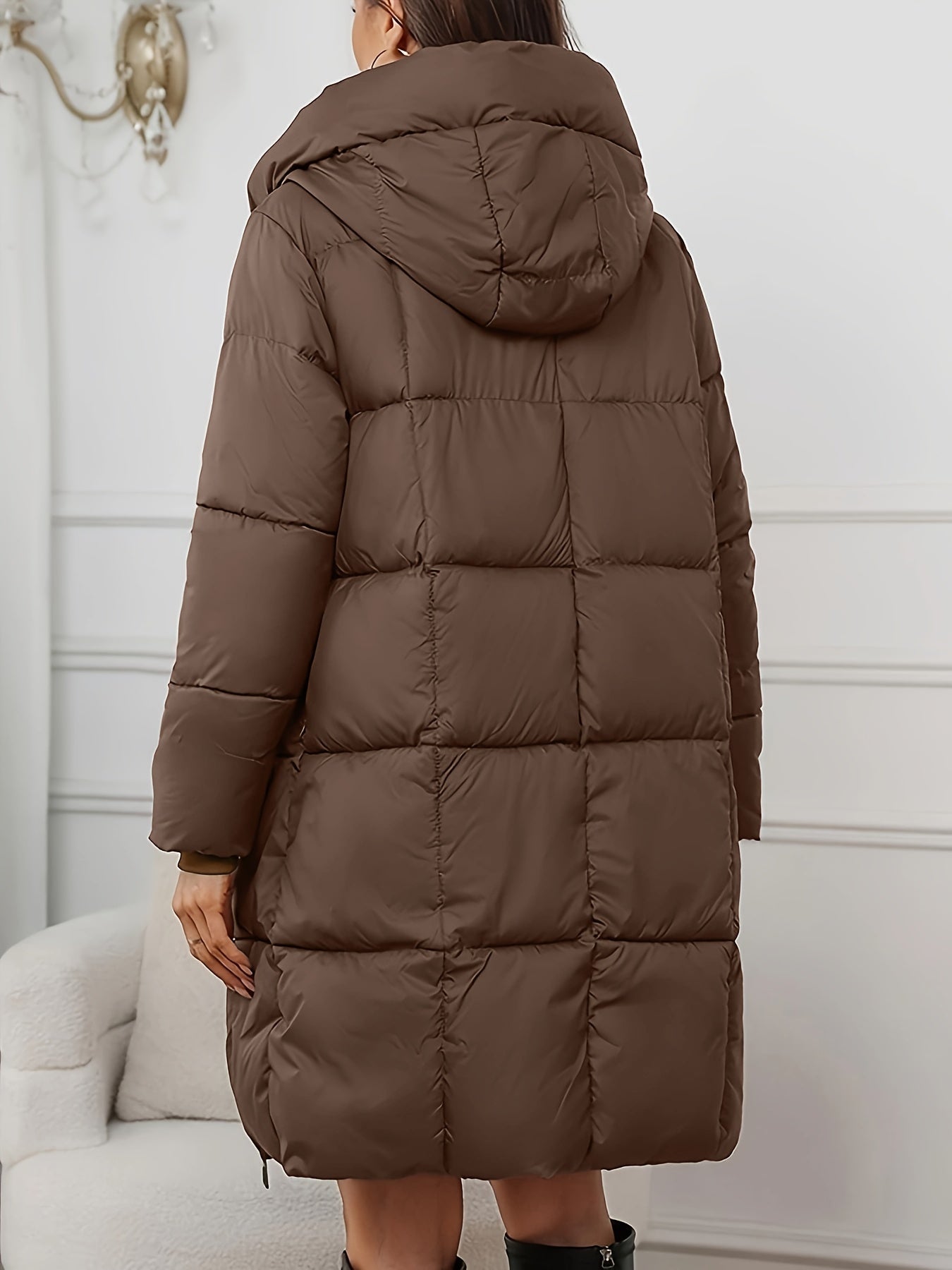 Camilla | Hooded Longline Puffer Coat 1