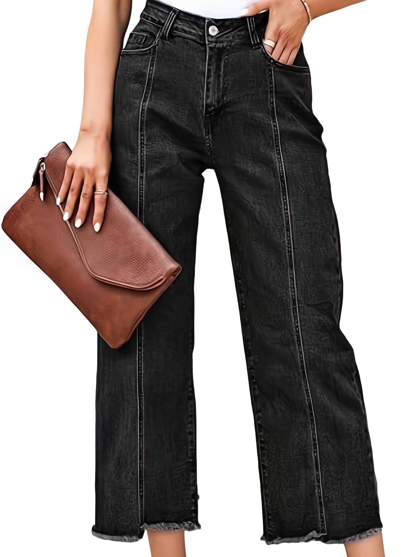 Denise | Tailored Cropped Straight-Leg Jeans 6