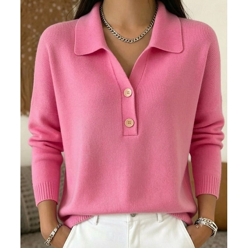 Eliza | Refined Collared Button Pullover 1