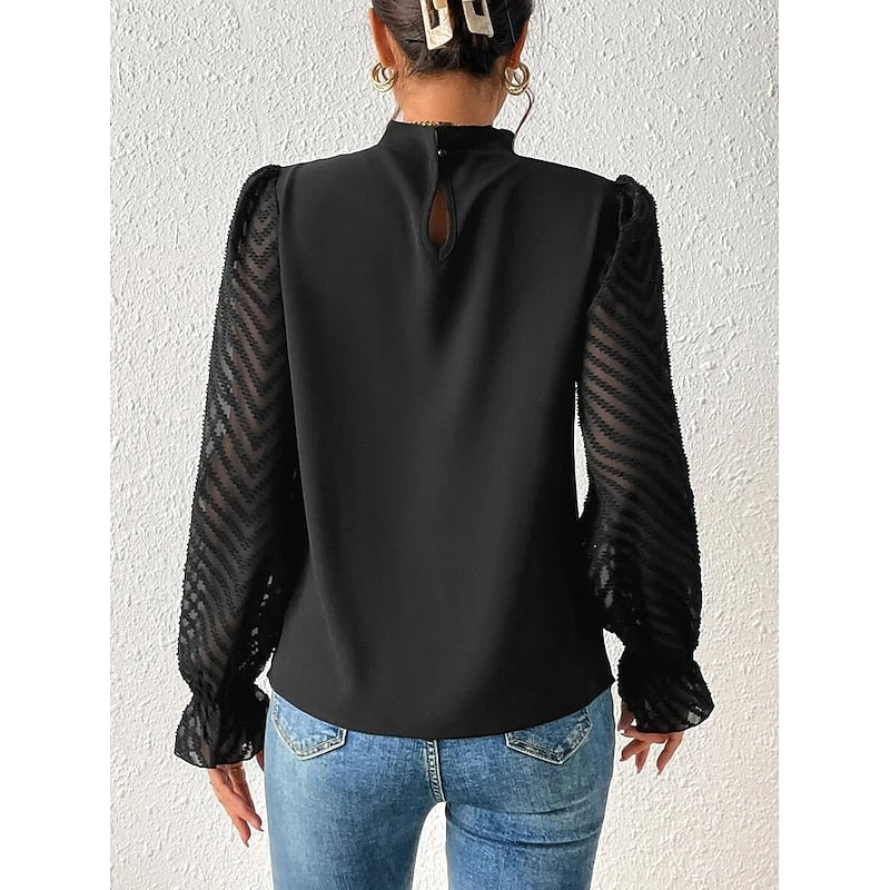 Elspeth | Elegant High-Neck Blouse 4