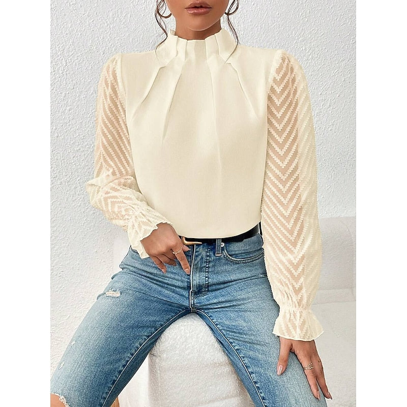 Elspeth | Elegant High-Neck Blouse 8