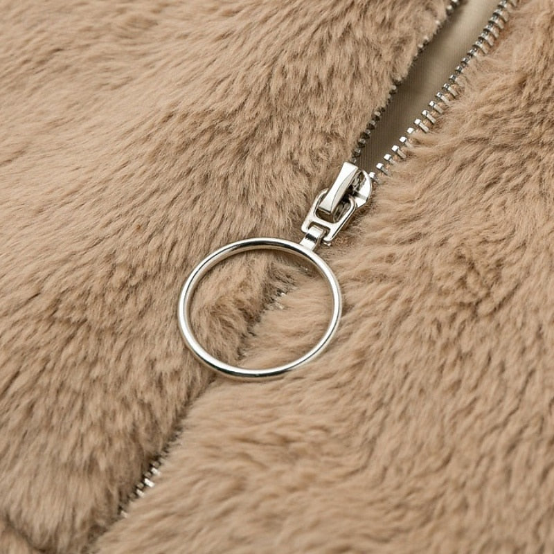 Estelle | Plush Cropped Zip Jacket 3