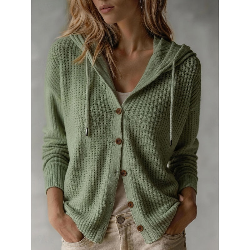 Frances | Hooded Button-Front Cardigan 1
