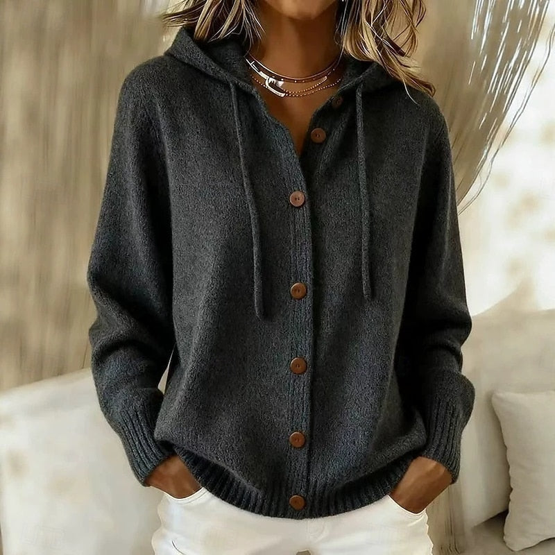 Freya | Hooded Button-Down Cardigan 4