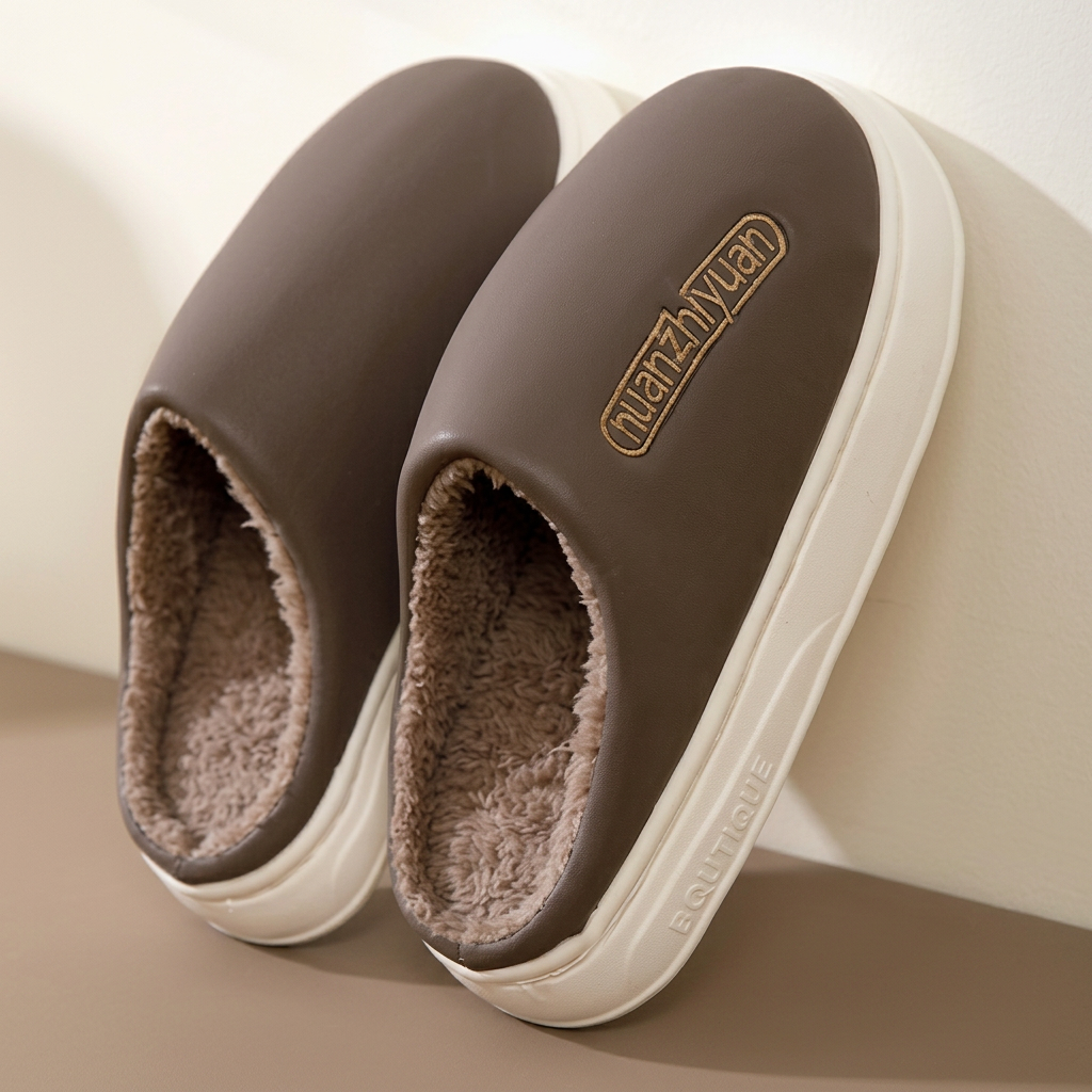 Jarran | Plush-Lined Platform Clog Slippers 0
