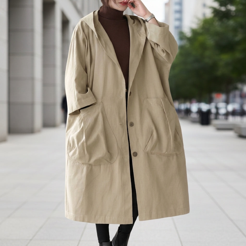Kea Oversized Hooded Windbreaker Coat 2