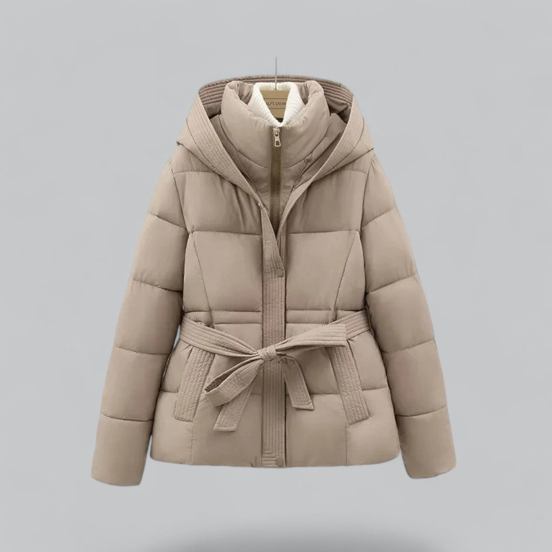 New Winter Jacket Parka Belted Coat 2