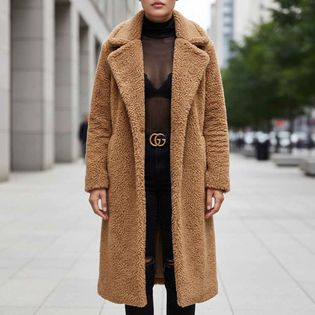 Noto Long Teddy Coat 3