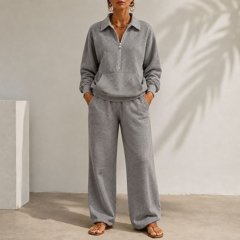 Waverly | Relaxed Zip-Collar Two-Piece Set 1