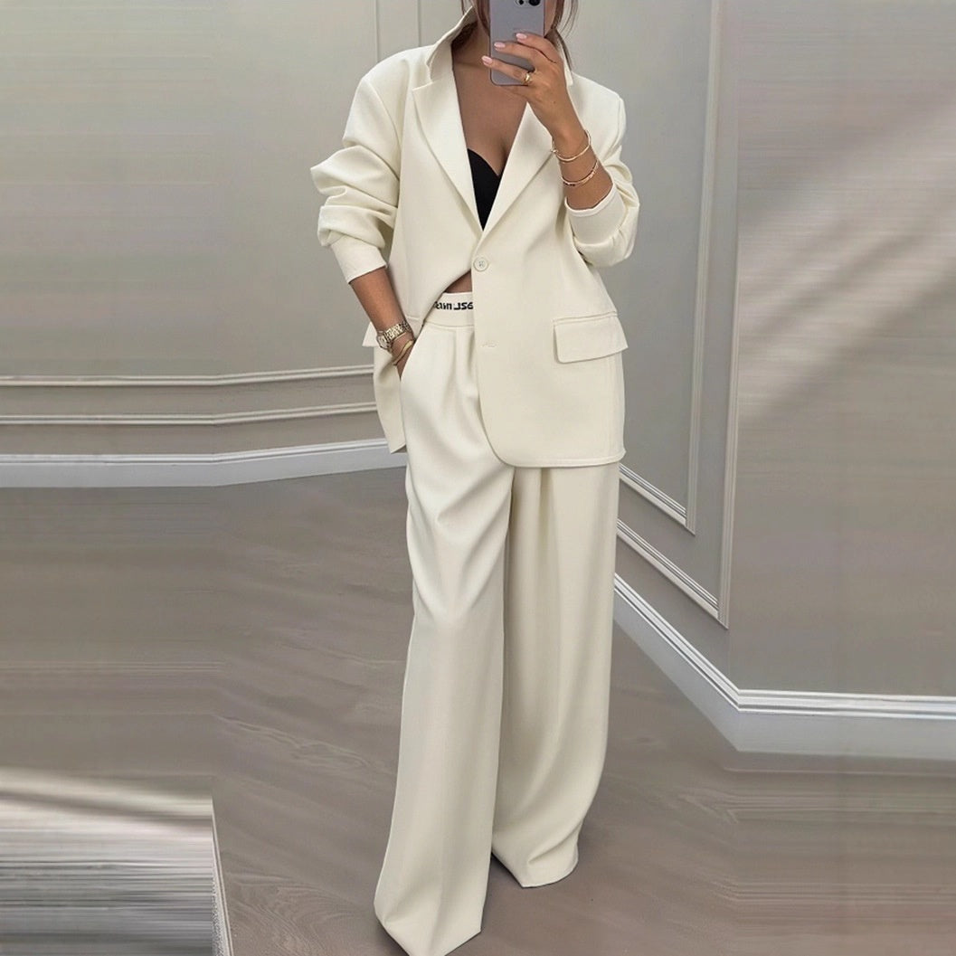 Women's Oversize Suit Jacket and Wide Trousers 2