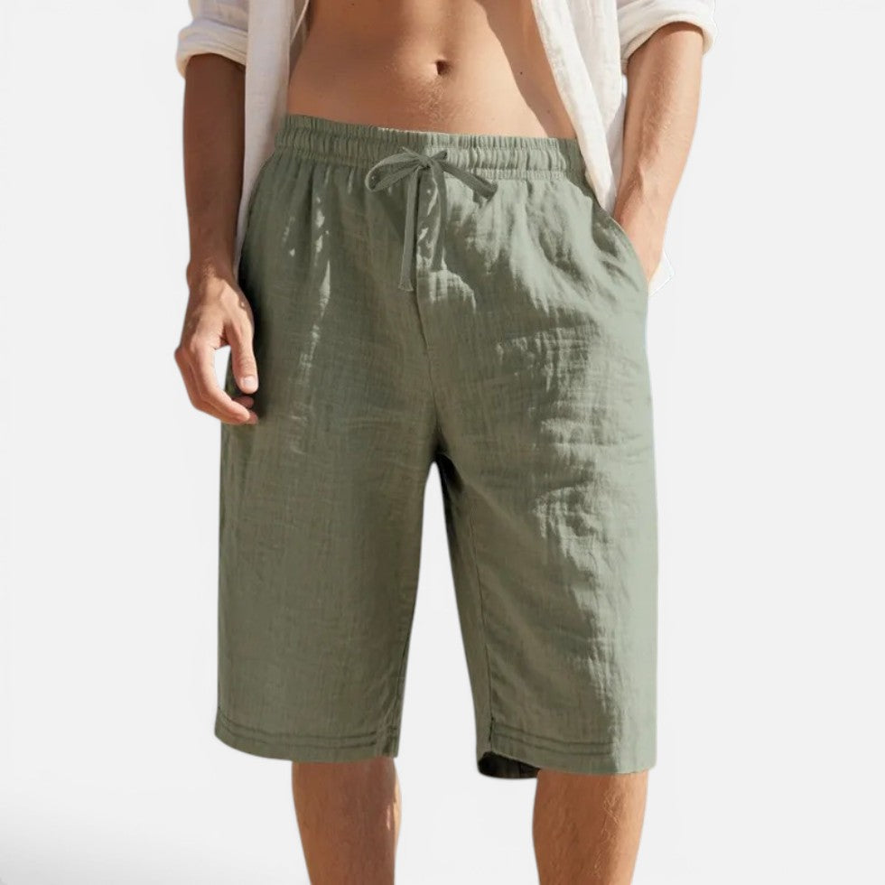 Bermuda Shorts Drawstring Elastic Waist Casual