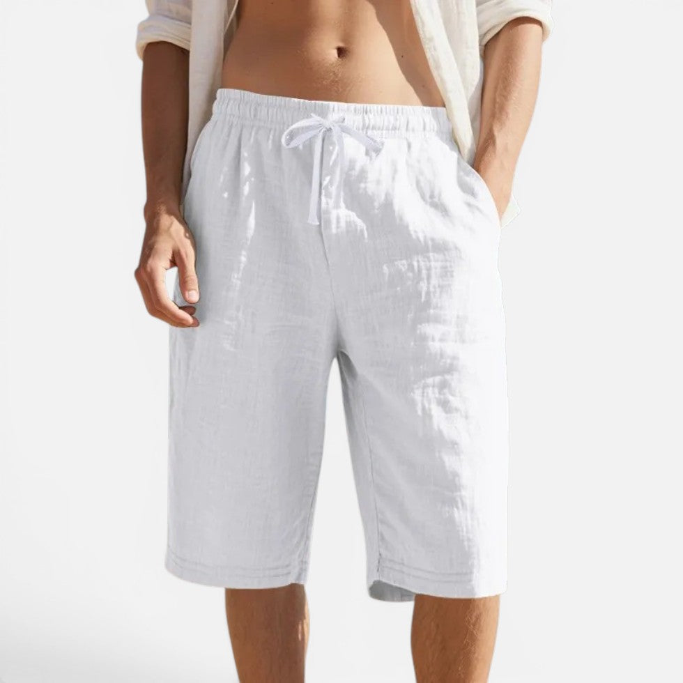 Bermuda Shorts Drawstring Elastic Waist Casual