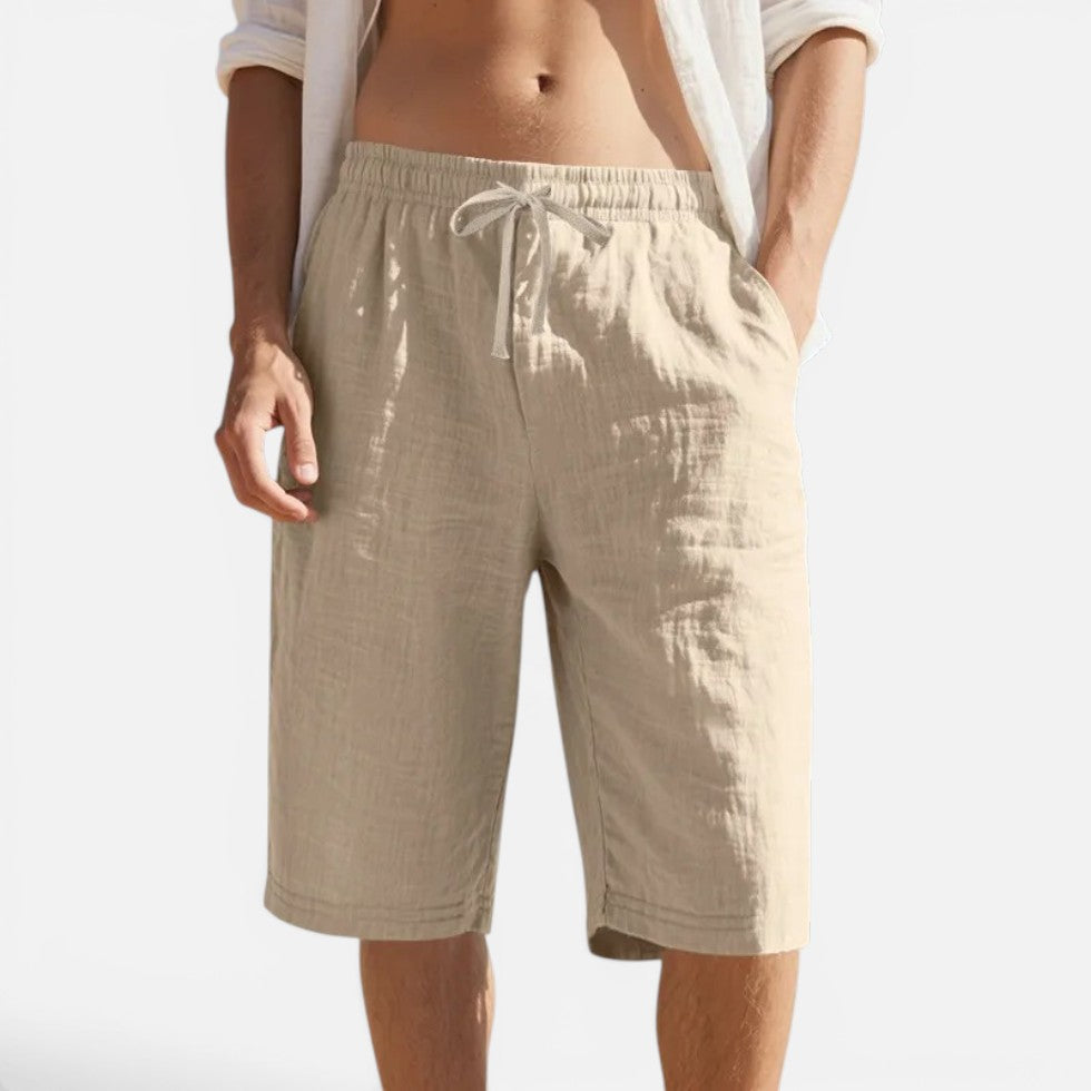 Bermuda Shorts Drawstring Elastic Waist Casual