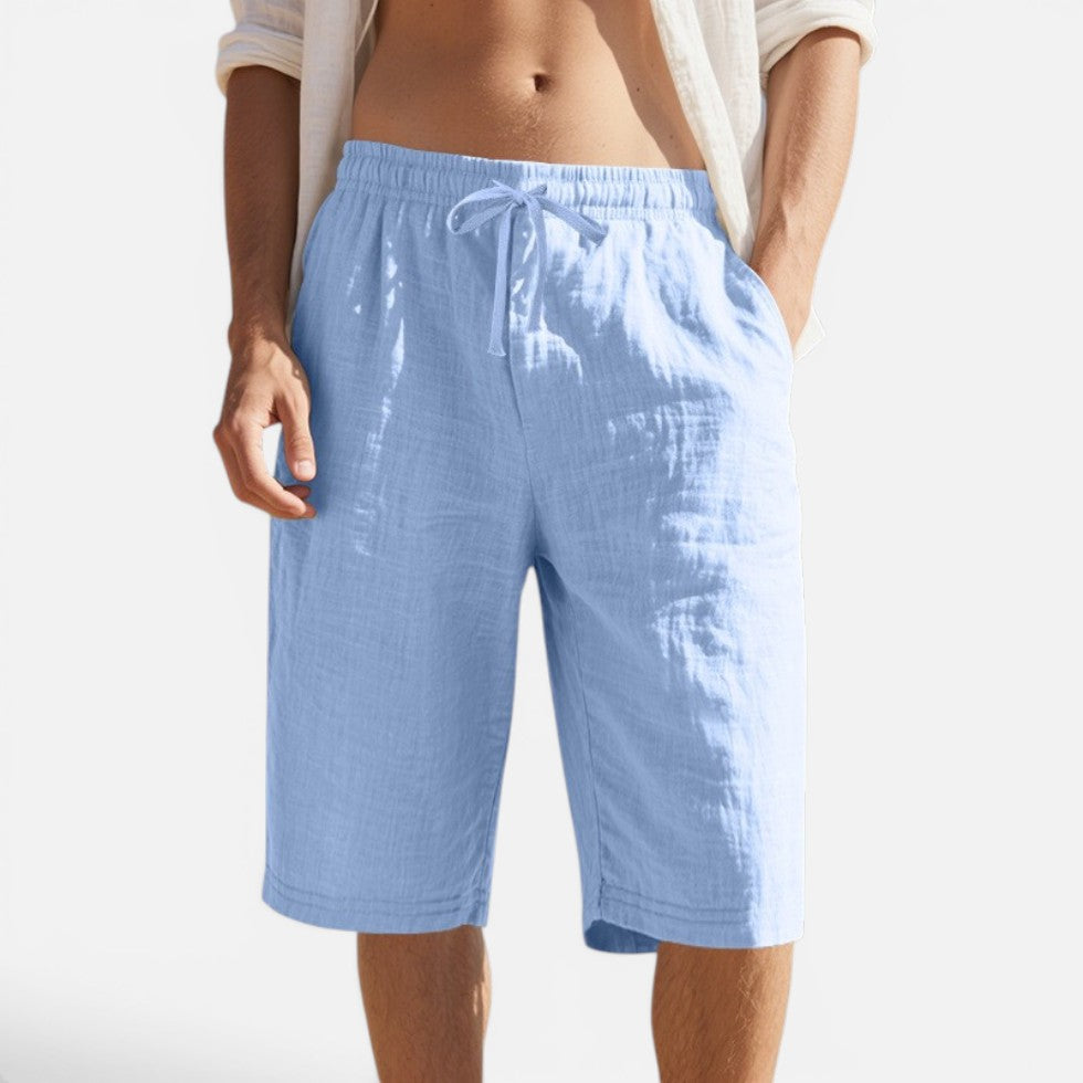 Bermuda Shorts Drawstring Elastic Waist Casual
