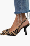 Women's Pointed Toe Slingback Heels