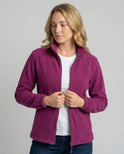Women's Fleece Jacket – Full-Zip, Stand Collar, Thermal