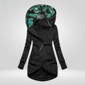 Women's Asymmetric Zip Longline Hooded Jacket