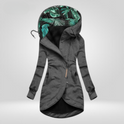 Women's Asymmetric Zip Longline Hooded Jacket