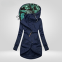Women's Asymmetric Zip Longline Hooded Jacket