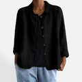 Button Front Linen Blend Jacket