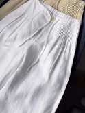 Women's Wide-Leg Linen Blend Pants with Drawstring