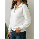 Annette | Textured Quarter-Zip Pullover 2