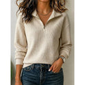 Annette | Textured Quarter-Zip Pullover 6