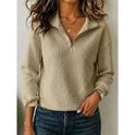 Annette | Textured Quarter-Zip Pullover 7