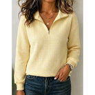 Annette | Textured Quarter-Zip Pullover 9