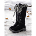 Aurelia | Cozy Lace-Up Knee-High Winter Boots 7
