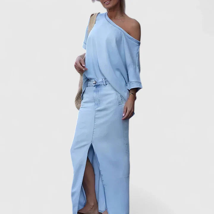 Averlynn | Elegant Maxi Skirt Set 0