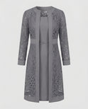 Women's Matching Set – Lace, Satin, Midi