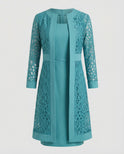 Women's Matching Set – Lace, Satin, Midi