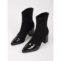 Beatrix | Cap-Toe Chunky Heel Ankle Boots 0