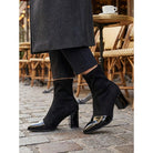 Beatrix | Cap-Toe Chunky Heel Ankle Boots 1