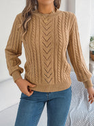Blythe | Cable-Knit Textured Sweater 6