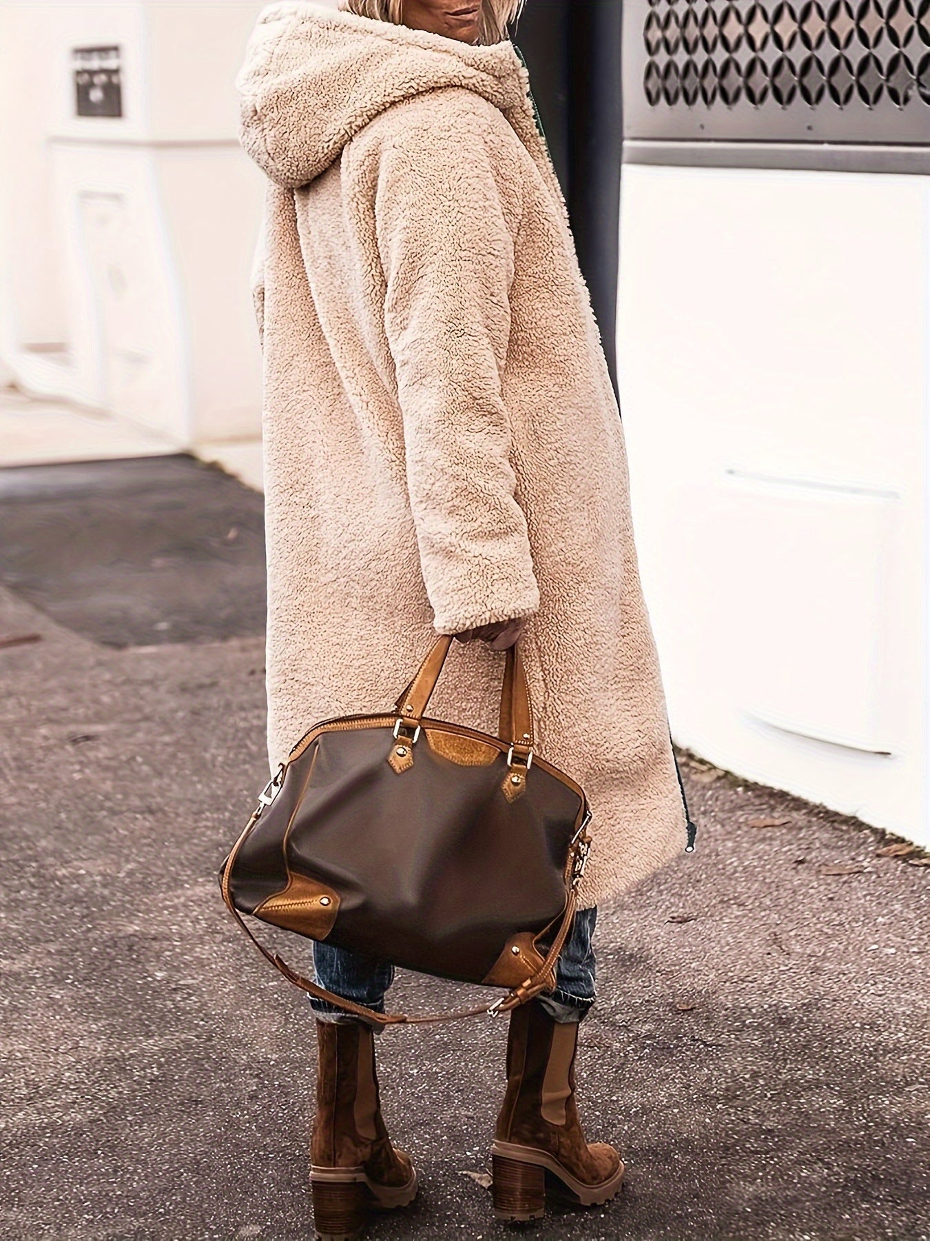 Camille | Cozy Reversible Long Coat 4