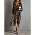 Cassandra | Relaxed Button-Front Shirt Dress 1