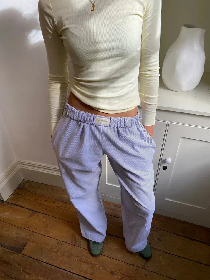 Casual Striped Trousers | Cotton | Comfortable Style 4