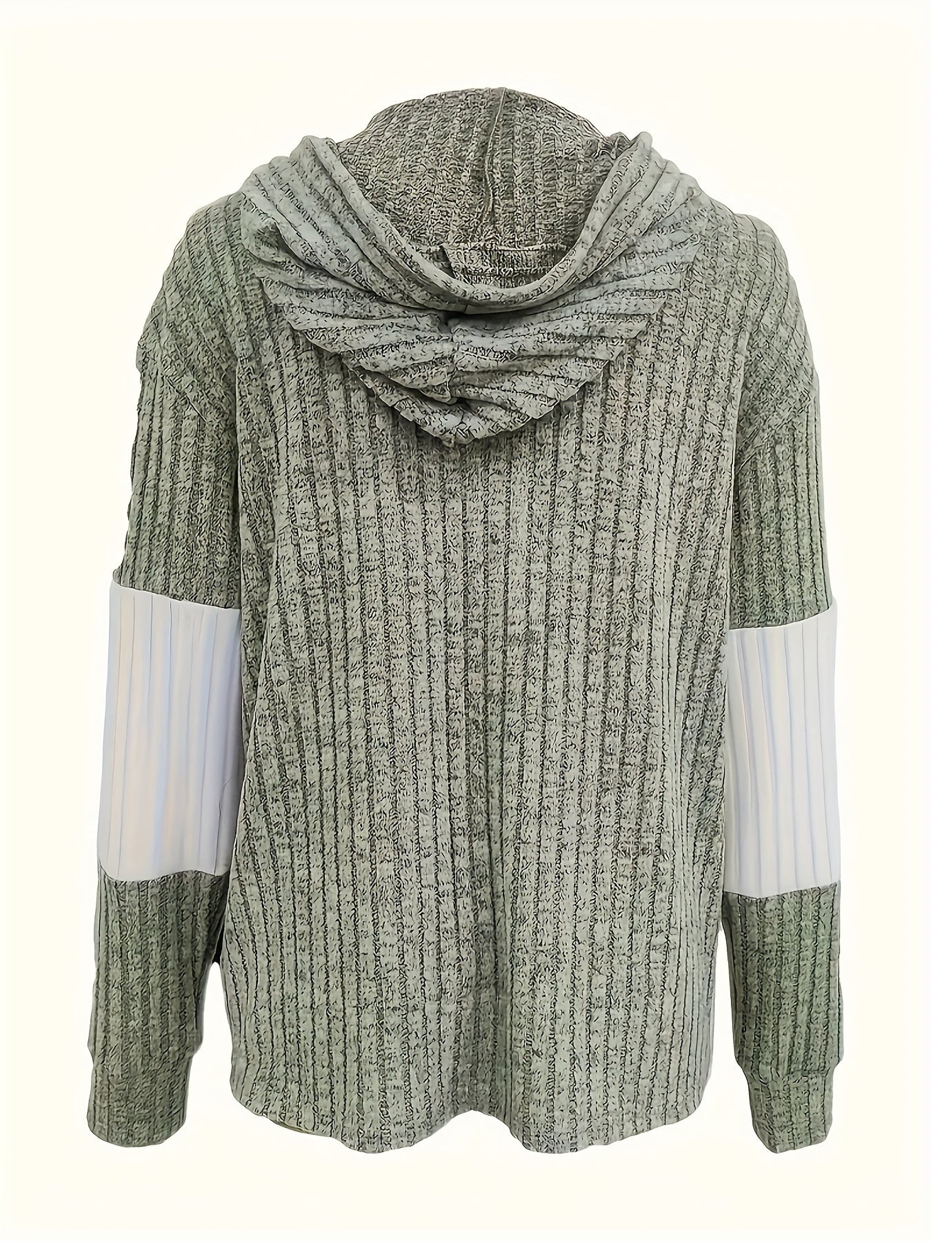Cecilia | Textured Colour-Block Hooded Jacket 8