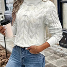 Celeste | Cozy Cable-Knit Turtleneck Sweater 13