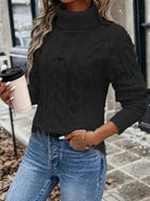 Celeste | Cozy Cable-Knit Turtleneck Sweater 7