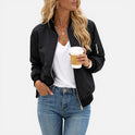Zip Front Bomber Jacket