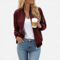 Zip Front Bomber Jacket