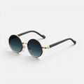 Round Metal Frame Gradient Lens Sunglasses