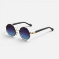 Round Metal Frame Gradient Lens Sunglasses