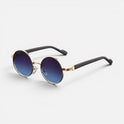 Round Metal Frame Gradient Lens Sunglasses