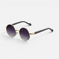 Round Metal Frame Gradient Lens Sunglasses