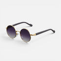 Round Metal Frame Gradient Lens Sunglasses
